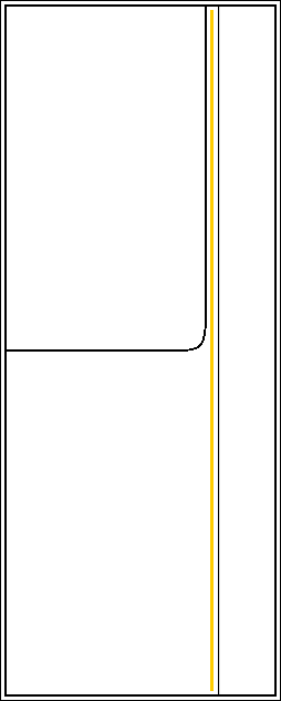 Чертёж X-LANE X16 шириной 800 мм.